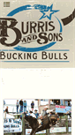 Mobile Screenshot of burrisandsonsbuckingbulls.com